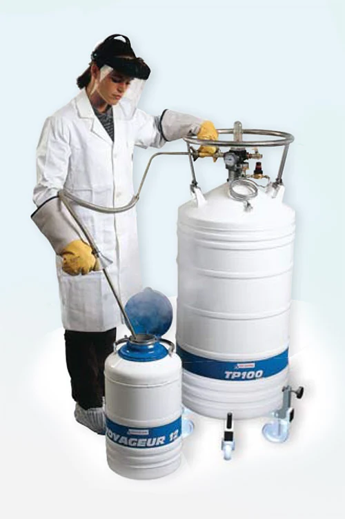 Cryopal TP serisi basınçlı sıvı azot transfer tankı